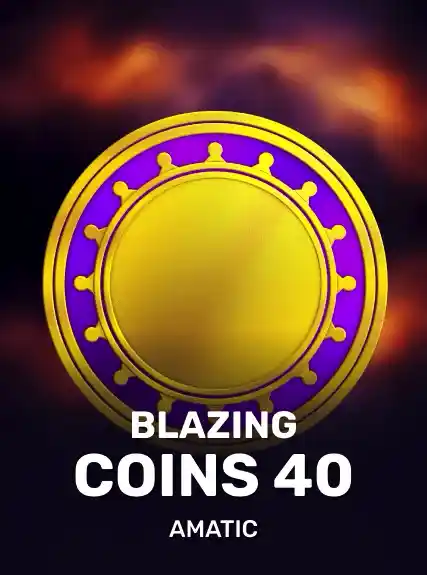 Blazing Coins 40 game tile